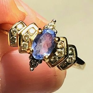 COPY - 14K Yellow Gold Tanzanite and Diamond acce…